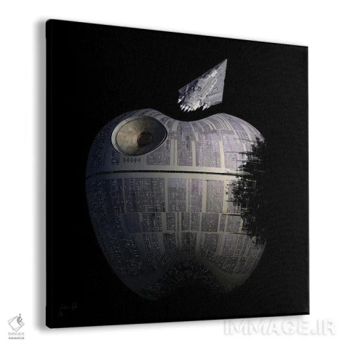 تابلو سیب ستاره مرگ (الهام از جنگ ستارگان) اثر آندریا گاتی - نمای پرسپکتیو محصول