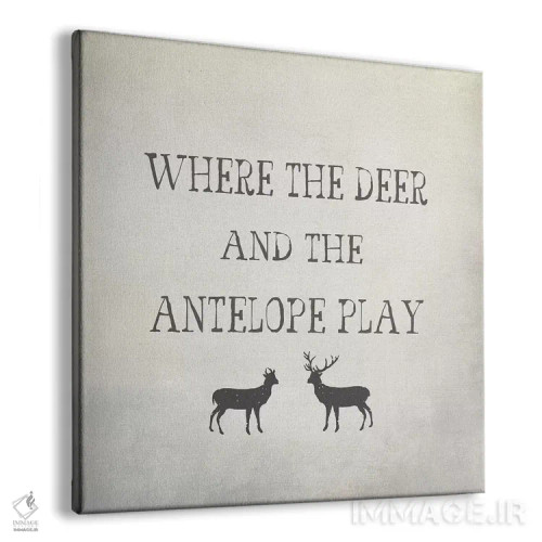 تابلو جایی که گوزن و آنتیلوپها هستند اثر گرافیتی استودیوها (استودیوی طراحی و چاپ) - نمای پرسپکتیو محصول