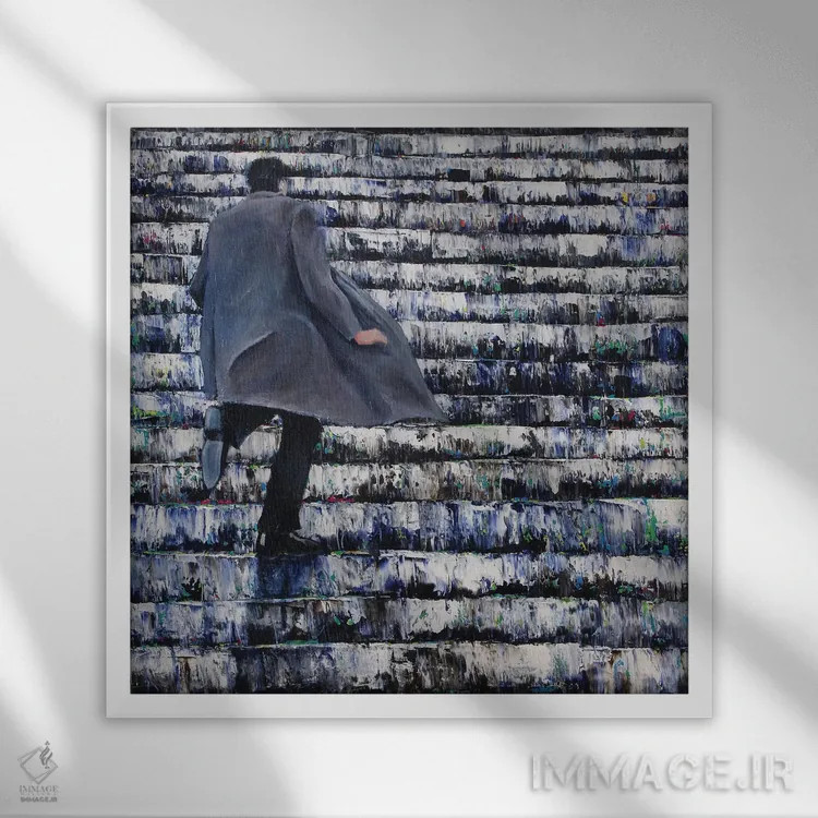 تابلو قل دیگر بودلر (بودلر: شاعر فرانسوی) اثر دیوید گیستا - نمای قابدار سفید