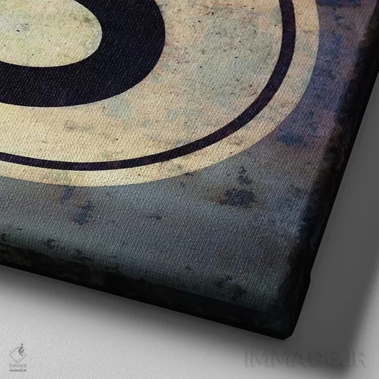 تابلو تابلوی جاده ۶۶ اثر گرافیتی استودیوها (استودیوی طراحی و چاپ) - نمای نزدیک بافت بوم