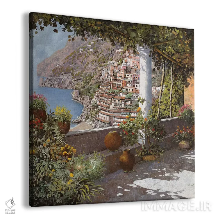 تابلو تراس در پوزیتانو اثر گویدو بورلی - نمای پرسپکتیو محصول