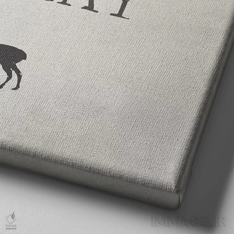 تابلو جایی که گوزن و آنتیلوپها هستند اثر گرافیتی استودیوها (استودیوی طراحی و چاپ) - نمای نزدیک بافت بوم