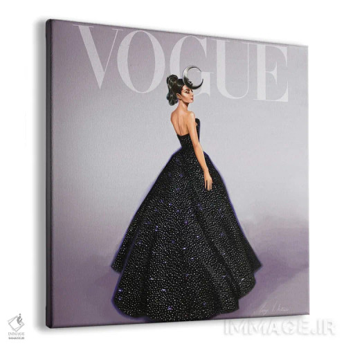 تابلو کاور ووگ آدری هپبورن اثر جورج وی. آنتونیـو - نمای پرسپکتیو محصول