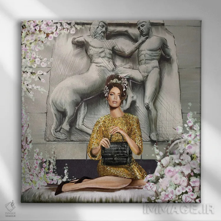 تابلو الگین بیانکا اثر جورج وی. آنتونیـو - نمای روبهرو روی دیوار