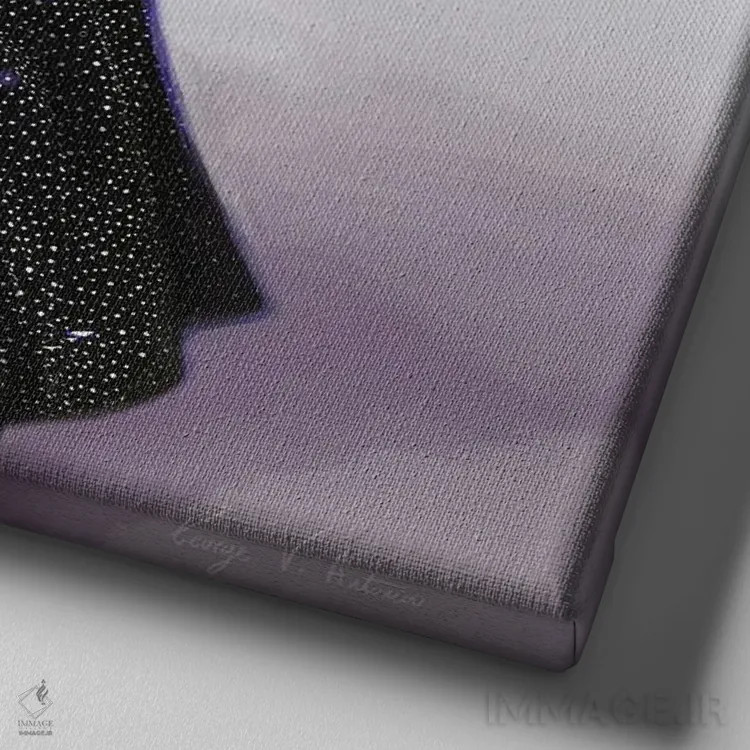 تابلو کاور ووگ آدری هپبورن اثر جورج وی. آنتونیـو - نمای نزدیک بافت بوم