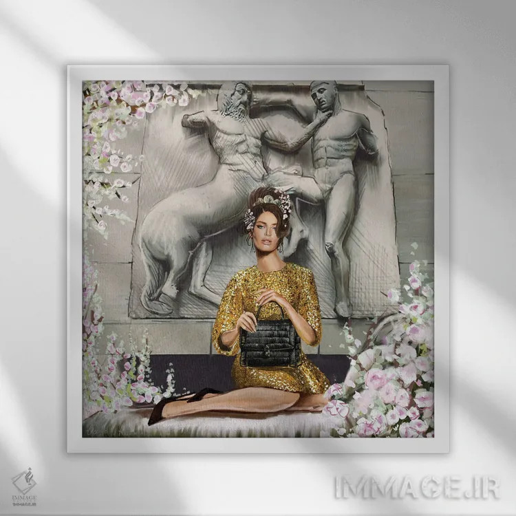 تابلو الگین بیانکا اثر جورج وی. آنتونیـو - نمای قابدار سفید