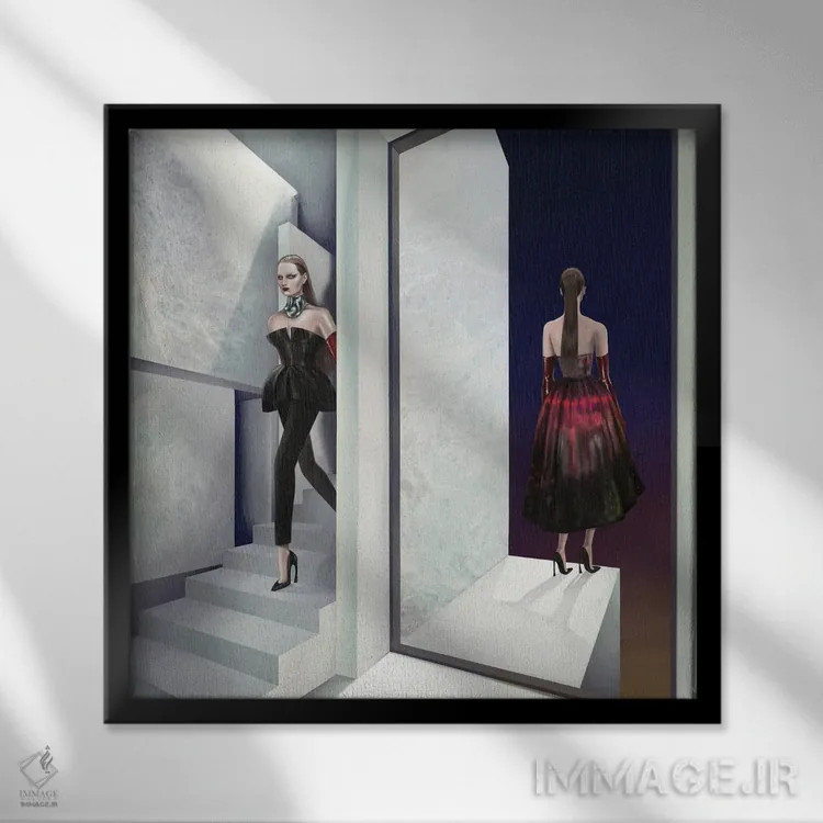 تابلو مروارید ۱ اثر جورج وی. آنتونیـو - نمای قابدار مشکی