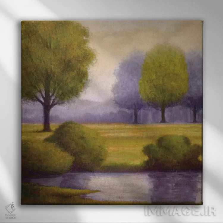 تابلو طلوع اسطوخودوس ۲ اثر گرگوری ویلیامز - نمای روبهرو روی دیوار