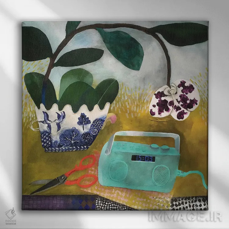 تابلو درام عصرگاهی روی IV اثر گرتی یانگ - نمای روبهرو روی دیوار