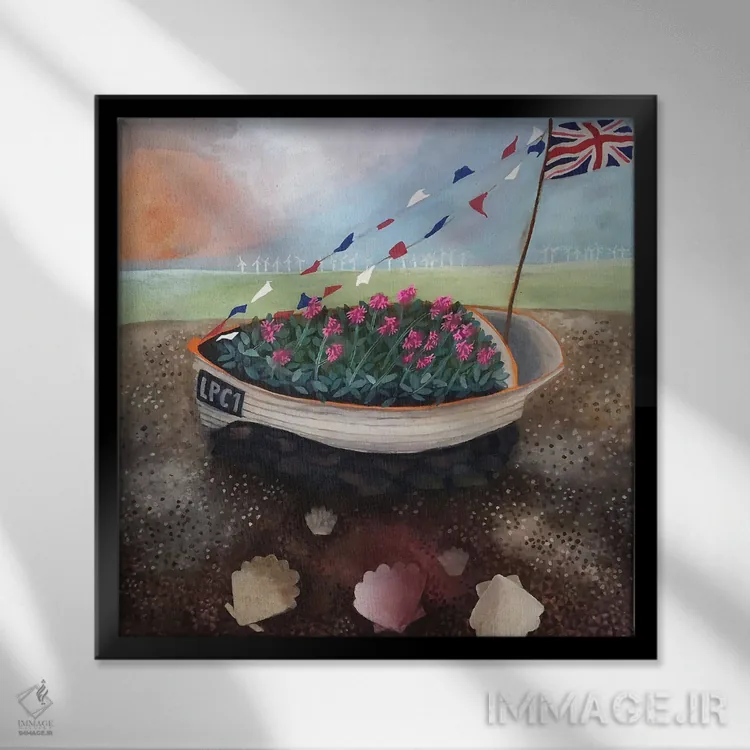 تابلو یک روز عالی بیرون اثر گرتی یانگ - نمای قابدار مشکی