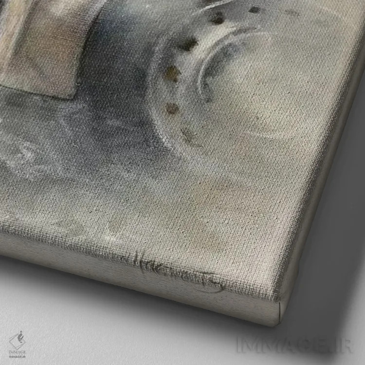 تابلو خیالپردازی روزانه اثر ویلم هنراتس - نمای نزدیک بافت بوم