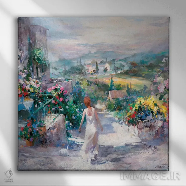 تابلو باغ تونی اثر ویلم هنراتس - نمای روبهرو روی دیوار