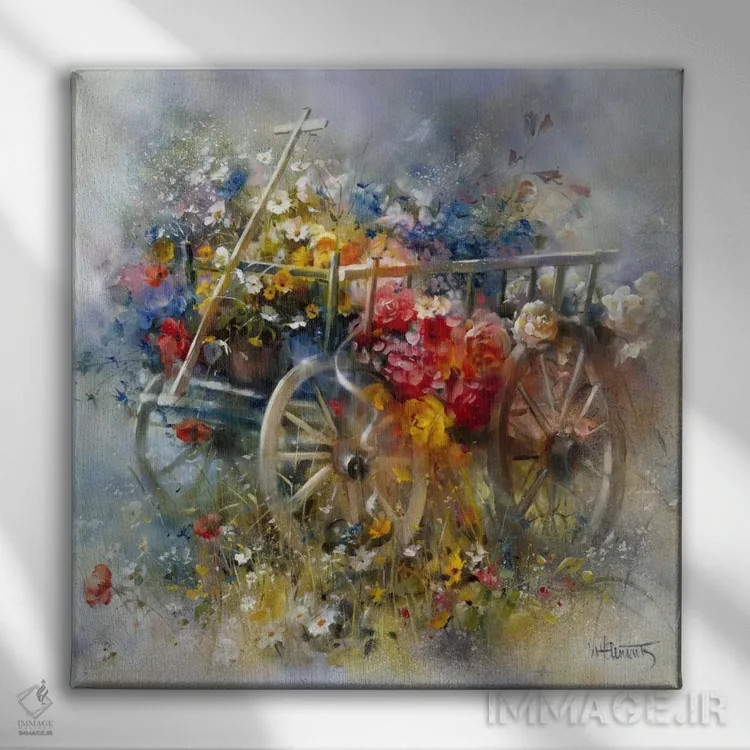 تابلو فرغون گل اثر ویلم هنراتس - نمای روبهرو روی دیوار