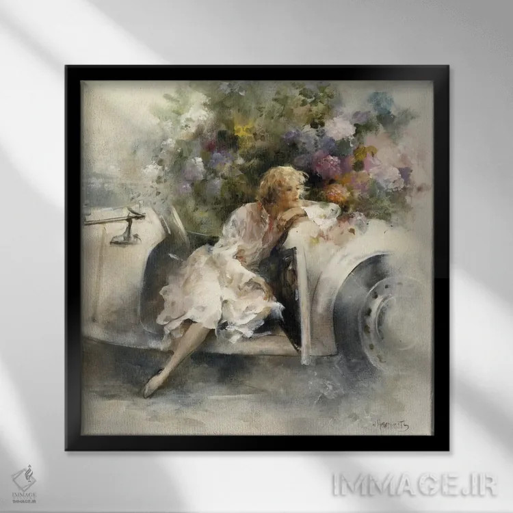 تابلو خیالپردازی روزانه اثر ویلم هنراتس - نمای قابدار مشکی