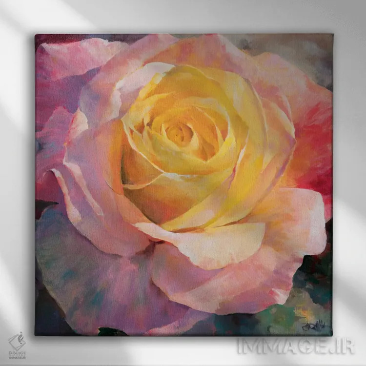 تابلو گل ۱ اثر ویلم هنراتس - نمای روبهرو روی دیوار