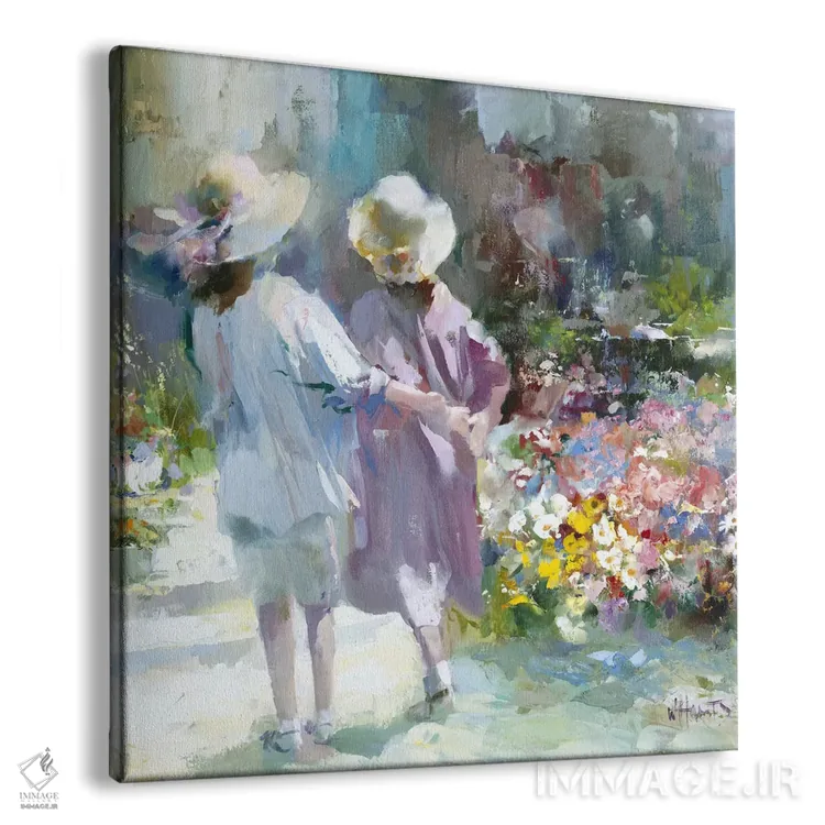 تابلو دخترها اثر ویلم هنراتس - نمای پرسپکتیو محصول