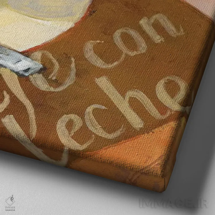 تابلو کافه بزرگ ۲ اثر ویلم هنراتس - نمای نزدیک بافت بوم