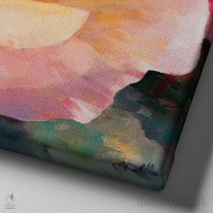 تابلو گل ۱ اثر ویلم هنراتس - نمای نزدیک بافت بوم