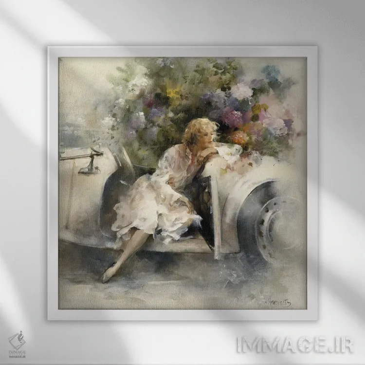 تابلو خیالپردازی روزانه اثر ویلم هنراتس - نمای قابدار سفید