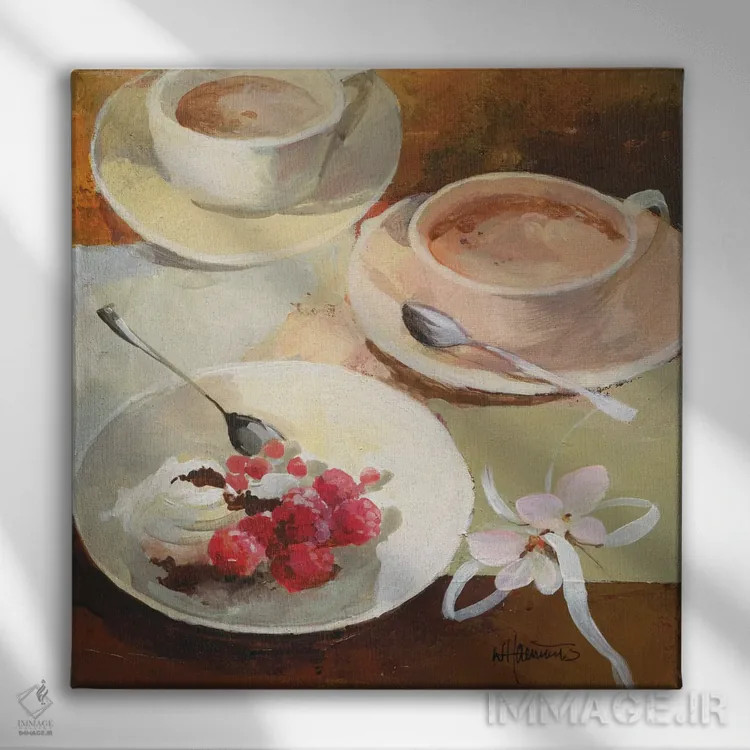تابلو کافه بزرگ ۳ اثر ویلم هنراتس - نمای روبهرو روی دیوار