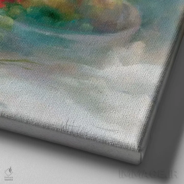 تابلو لنتو (آهسته/اصطلاح موسیقایی) اثر ویلم هنراتس - نمای نزدیک بافت بوم