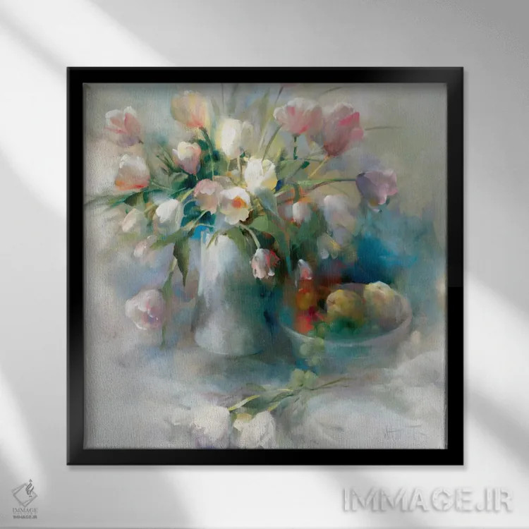 تابلو لنتو (آهسته/اصطلاح موسیقایی) اثر ویلم هنراتس - نمای قابدار مشکی