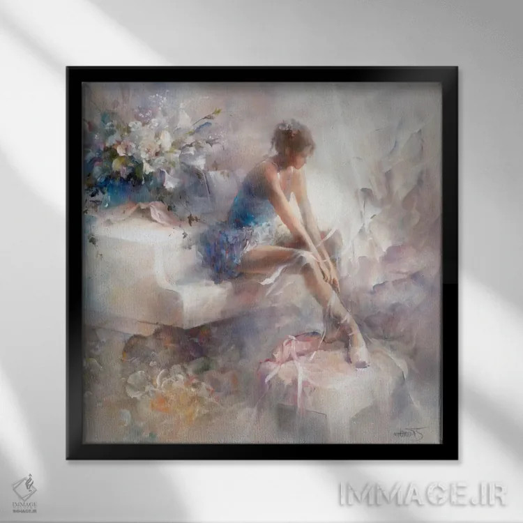 تابلو ملودیها اثر ویلم هنراتس - نمای قابدار مشکی