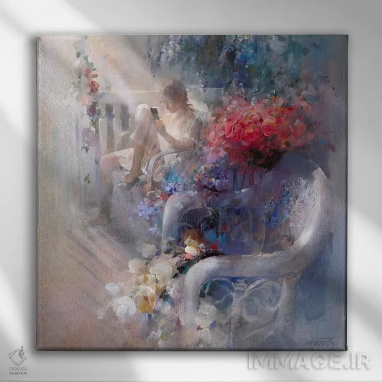 تابلو سکوت صبحگاهی اثر ویلم هنراتس - نمای روبهرو روی دیوار