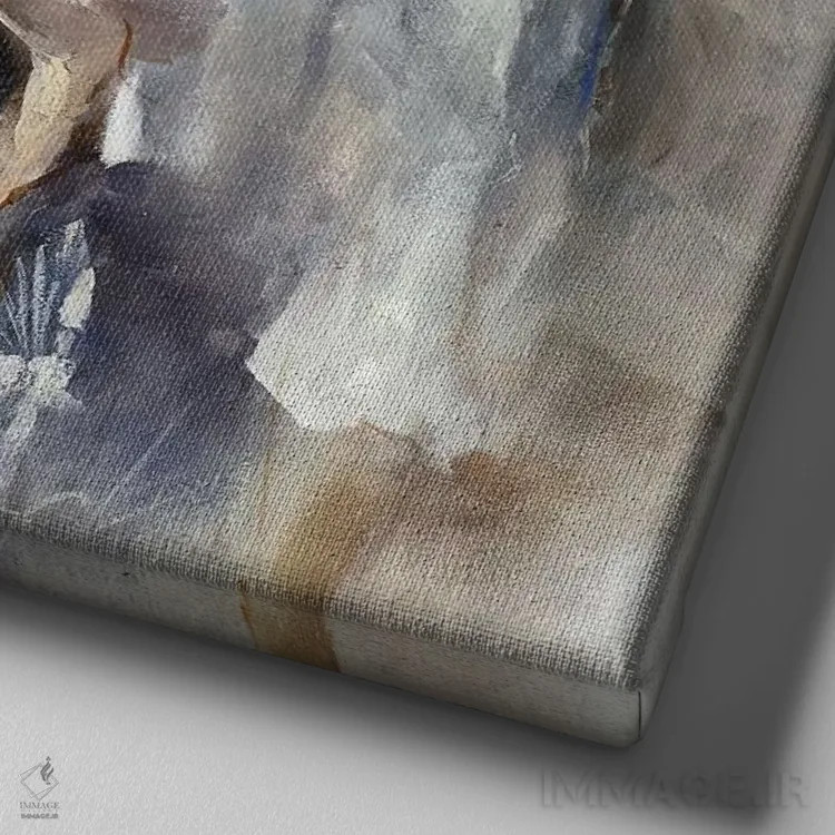 تابلو نوستالژی اثر ویلم هنراتس - نمای نزدیک بافت بوم