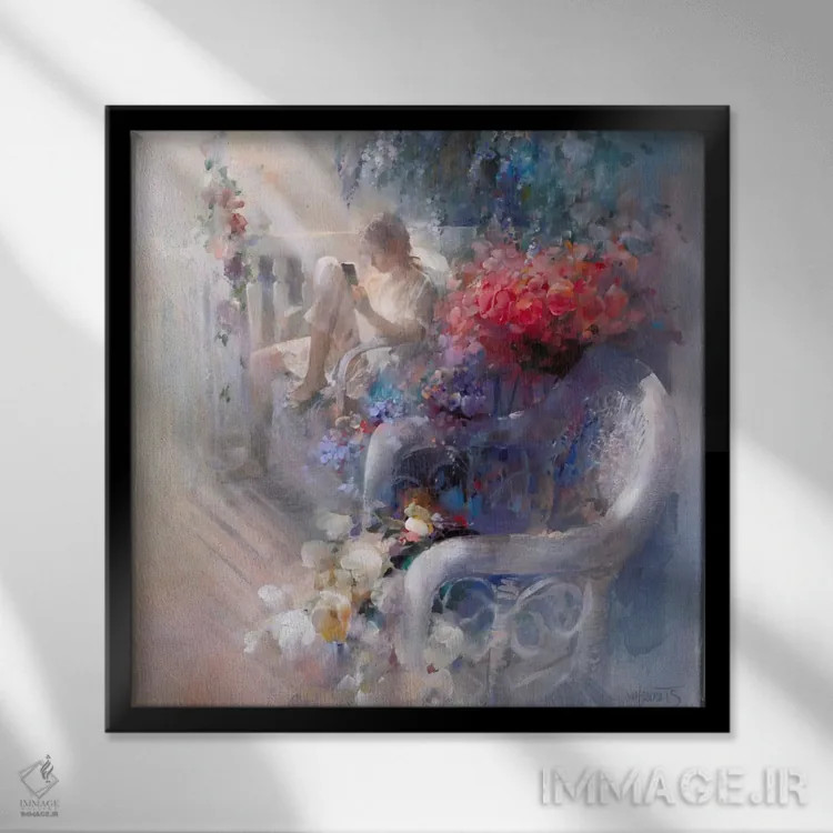 تابلو سکوت صبحگاهی اثر ویلم هنراتس - نمای قابدار مشکی