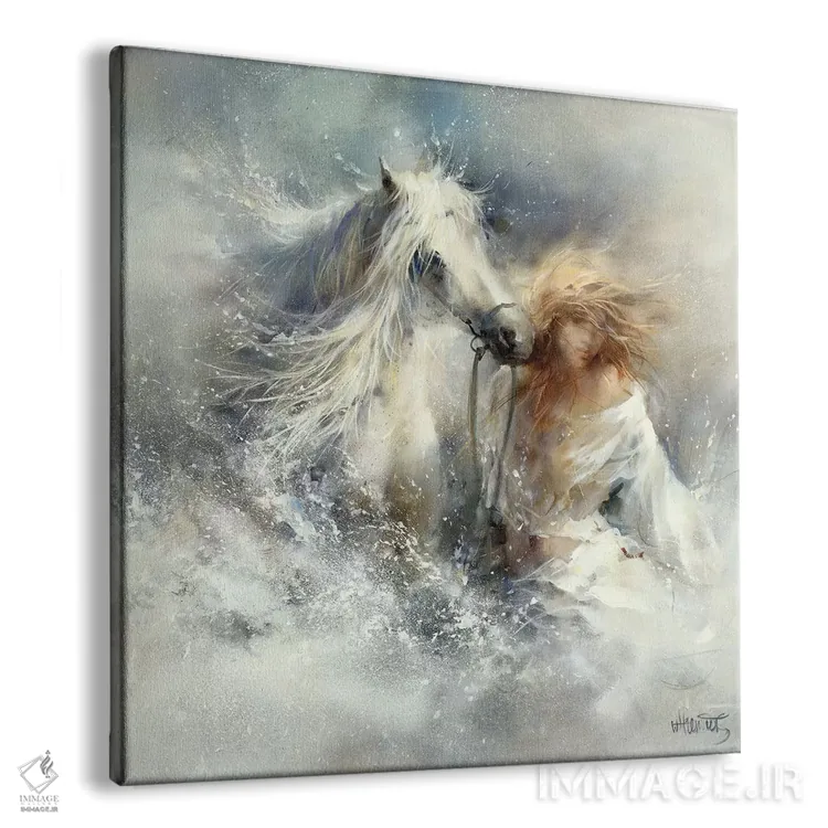 تابلو صحنهای در آب اثر ویلم هنراتس - نمای پرسپکتیو محصول