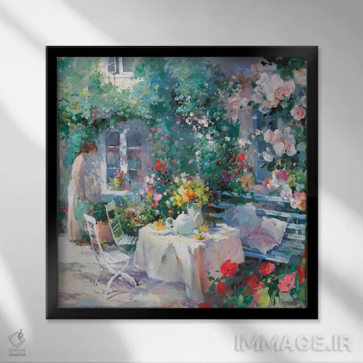 تابلو رمانتیکو ۲ (اسپانیایی: دوم) اثر ویلم هنراتس - نمای قابدار مشکی