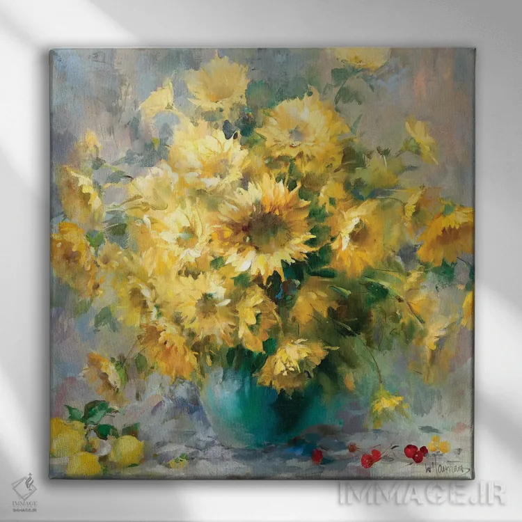 تابلو درخشان ۶ اثر ویلم هنراتس - نمای روبهرو روی دیوار