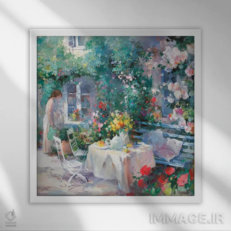 تابلو رمانتیکو ۲ (اسپانیایی: دوم) اثر ویلم هنراتس - نمای قابدار سفید