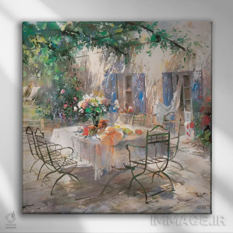 تابلو باغ سایه اثر ویلم هنراتس - نمای روبهرو روی دیوار