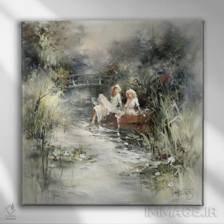 تابلو درخشش بهار اثر ویلم هنراتس - نمای روبهرو روی دیوار