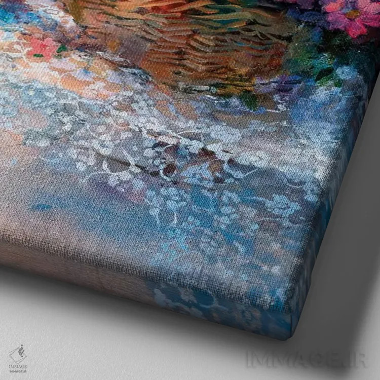 تابلو خاطرات ویژه اثر ویلم هنراتس - نمای نزدیک بافت بوم