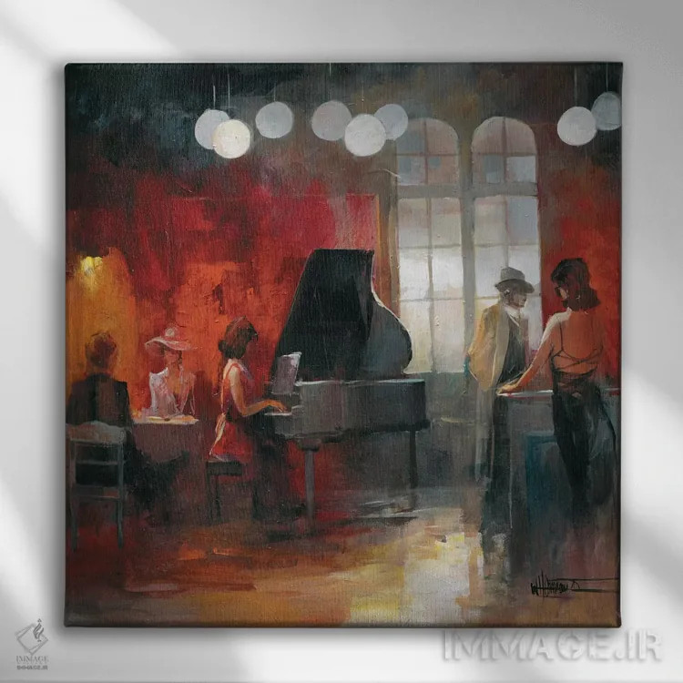 تابلو قرار ملاقات ۲ اثر ویلم هنراتس - نمای روبهرو روی دیوار