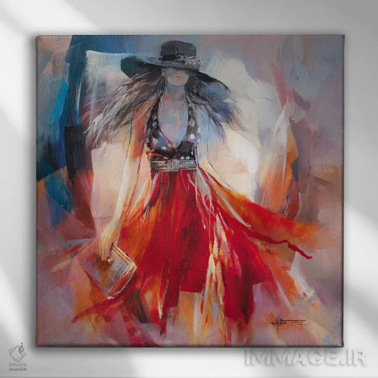 تابلو لباس تابستانی ۱ اثر ویلم هنراتس - نمای روبهرو روی دیوار