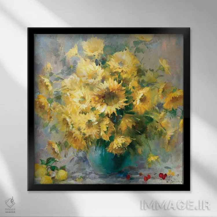 تابلو درخشان ۶ اثر ویلم هنراتس - نمای قابدار مشکی