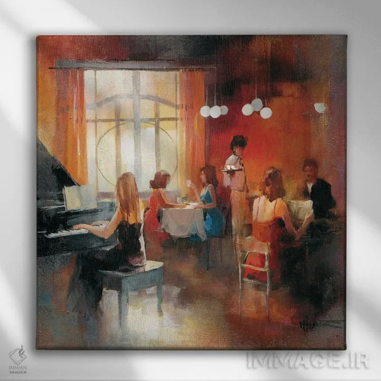 تابلو قرار ملاقات ۱ اثر ویلم هنراتس - نمای روبهرو روی دیوار