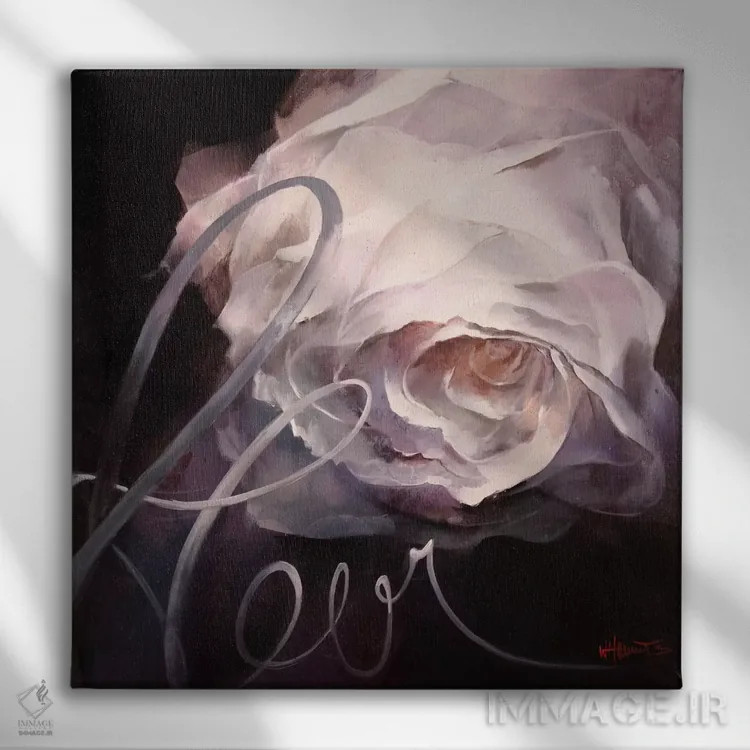 تابلو گل ۲ اثر ویلم هنراتس - نمای روبهرو روی دیوار