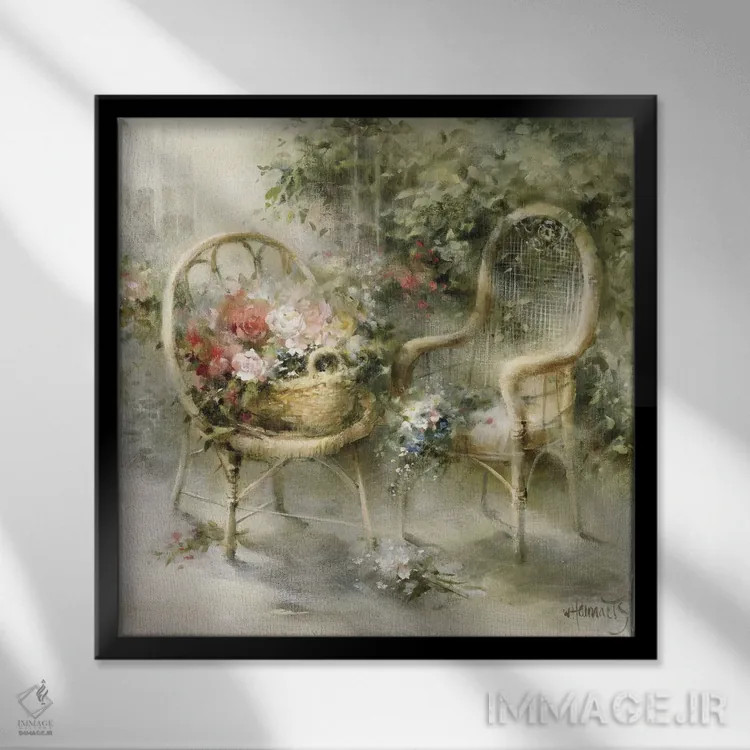 تابلو تابستان اثر ویلم هنراتس - نمای قابدار مشکی