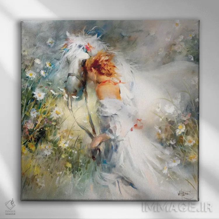 تابلو رویای سفید اثر ویلم هنراتس - نمای روبهرو روی دیوار