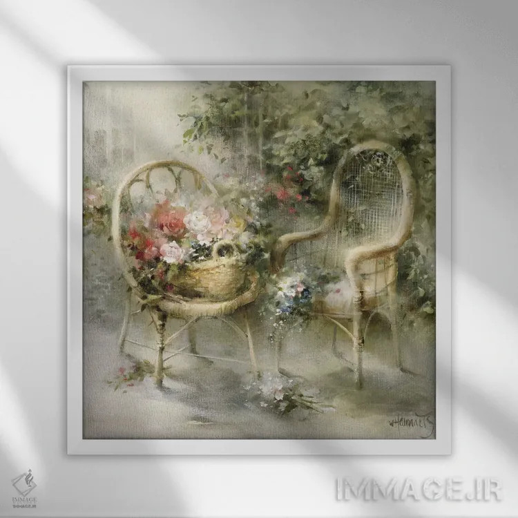 تابلو تابستان اثر ویلم هنراتس - نمای قابدار سفید