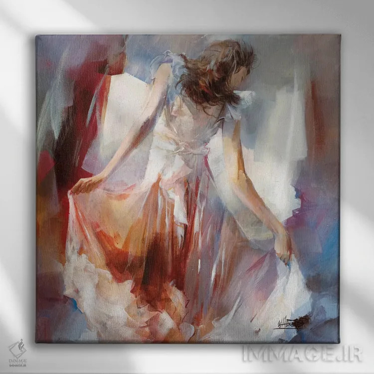 تابلو لباس تابستانی ۲ اثر ویلم هنراتس - نمای روبهرو روی دیوار