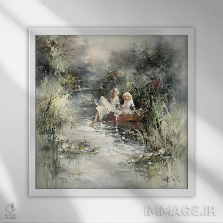 تابلو درخشش بهار اثر ویلم هنراتس - نمای قابدار سفید