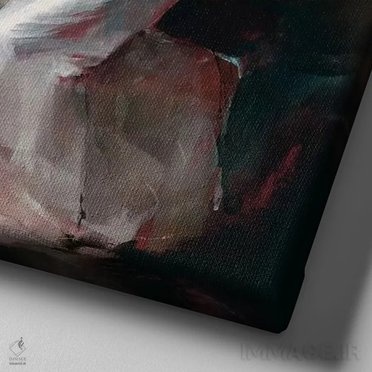 تابلو تانگو آرژانتینی ۱ (رقص) اثر ویلم هنراتس - نمای نزدیک بافت بوم