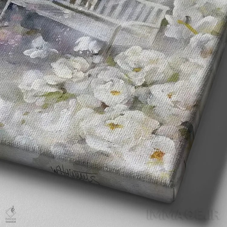 تابلو بیکلام اثر ویلم هنراتس - نمای نزدیک بافت بوم