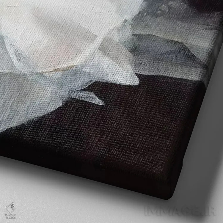 تابلو وفور گلها ۱ اثر ویلم هنراتس - نمای نزدیک بافت بوم